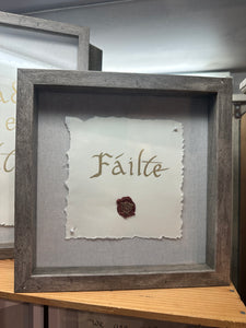 Handmade Blessing Failte (Welcome)