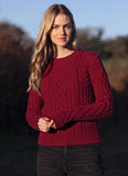 Fisherman Ladies Supersoft Aran Crew