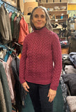 Aran Tunic with Heart Cable