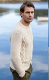 Fisherman Out of Ireland Mens Lambswool Cable Sweater