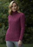 Aran Tunic with Heart Cable