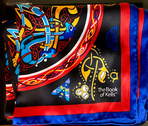 Book of Kells Celtic Silk Scarf Gift Boxed -  Patrick Francis